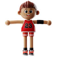 3d Basketball Player Fitness With T POSE png
