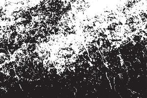 black grunge destressed texture on white background, grunge destress monochrome overlay background texture vector