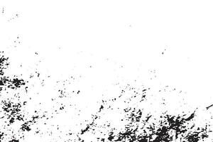 black grunge destressed texture on white background, grunge destress monochrome overlay background texture vector