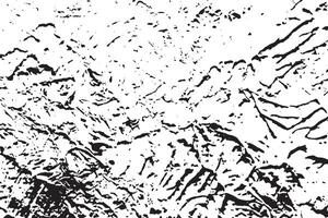 Rough Black and White Grunge Texture - Distressed Overlay Background - Abstract Textured Effect - Isolated on White - EPS10 vector