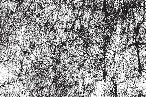 Grunge Texture of Cracked Rough Surface - Abstract Monochrome Cement Background Illustration Overlay Template vector