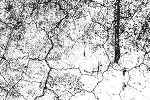 Grunge Texture of Cracked Rough Surface - Abstract Monochrome Cement Background Illustration Overlay Template vector