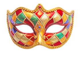 Asymmetrical Carnival Mask, Frontal View png
