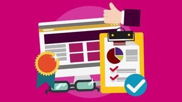 Data Analytics, Dashboard And Business Finance Report 2D Cartoon Animation video