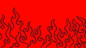doodle fire background. Abstract Fire Background. Abstract flame Background. Flame Seamless Pattern. Fire flame seamless pattern. vector