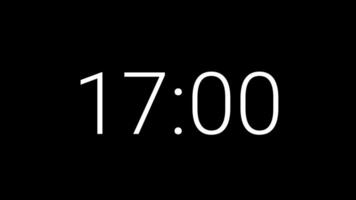 20 seconds countdown timer on black background suitable for concepts of time, deadlines video