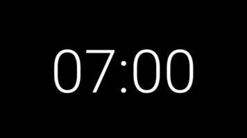 10 seconds countdown timer on black background suitable for concepts of time, deadlines video