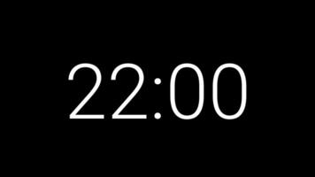 25 seconds countdown timer on black background suitable for concepts of time, deadlines video