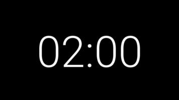 5 seconds countdown timer on black background suitable for concepts of time, deadlines video