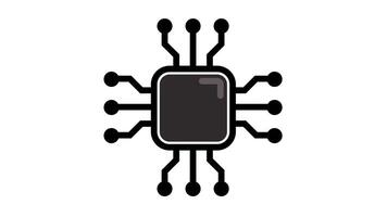 processor computer animated icon ai artificial intelegent video