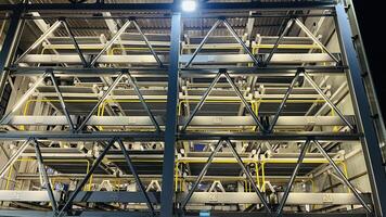 Large stack parking architecture with no vehicles photo