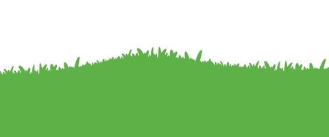 Grass Meadow Bottom Border for Background Element Decoration Illustration vector