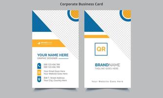 Professional Business Card Template Design vector