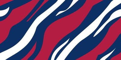 red, white, blue abstract wave background. template design for banner, poster, web, social media, greeting card. vector