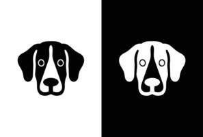 Pet dog icon symbol template for graphic and web design collection logo . Silhouette of dog on white background vector