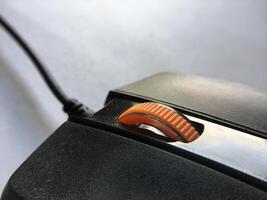 Computer mouse on white background. photo