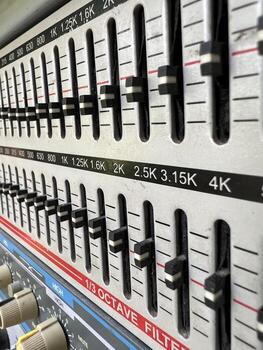 sound mixer with buttons photo