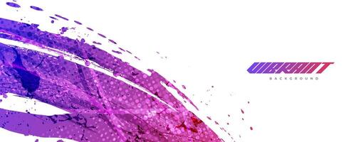 Abstract Sport Background with Red and Purple Gradient Brush Background. Grunge Brushstroke Element for Poster or Banner Design vector
