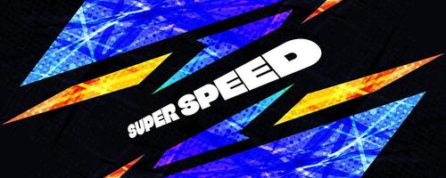 Abstract and Colorful Geometric Background with Speed Movement Concept vector