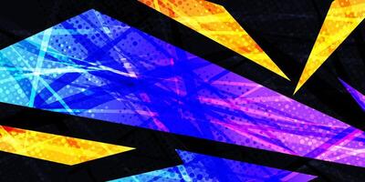 Abstract and Colorful Geometric Background with Speed Movement Concept vector