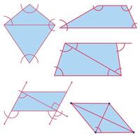 Maths Lines and Shapes Geometric shapes vector
