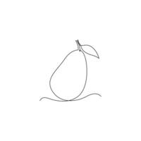National Avocado Day continuous line template. eps 10. vector