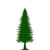 silhouette tree line drawing, graphics tree elements outline symbol for architecture and landscape design drawing. vector