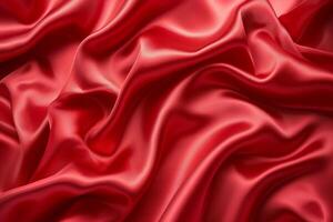 Luxurious red satin texture background photo