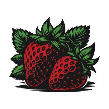 fresa Arte ilustración vector