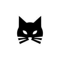 Cat silhouette Isolated On White Background vector