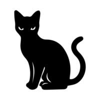 Cat silhouette Isolated On White Background vector