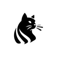 Cat silhouette Isolated On White Background vector