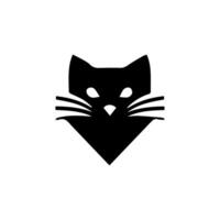 Cat silhouette Isolated On White Background vector