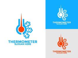 Thermometer logo concept icon set isolated, For web design element, website, app materials vector