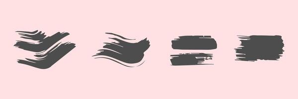 Paint brush stroke, ink splatter and artistic design elements. Dirty watercolor texture, box, frame, grunge background, splash or creative shape for social media. Abstract drawing. vector