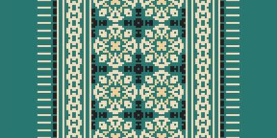 Motif folklore pattern Seamless Native American, Motif embroidery, Pixel Ikat embroidery Design for Print kurta pattern mughal motifs tapestry pattern floral repeat vector