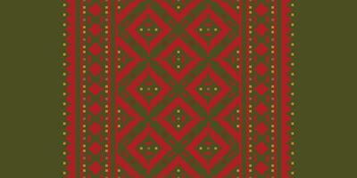 Motif folklore pattern Seamless Scandinavian pattern Motif embroidery, Pixel Ikat embroidery Design for Print figure tribal ink on cloth patola sari vector