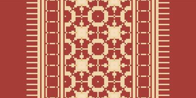 Bukhara pattern Seamless Mughal architecture Motif embroidery, Pixel Ikat embroidery Design for Print indigenous art aboriginal art pattern floral kurti mughal border vector