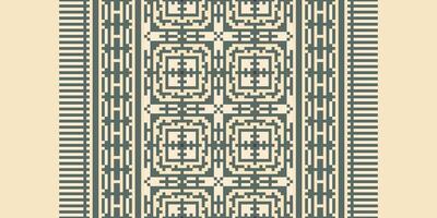Bukhara pattern Seamless Mughal architecture Motif embroidery, Pixel Ikat embroidery Design for Print pattern vintage flower folk navajo patchwork pattern vector