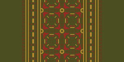 Motif folklore pattern Seamless Scandinavian pattern Motif embroidery, Pixel Ikat embroidery Design for Print scandinavian pattern saree ethnic nativity gypsy pattern vector