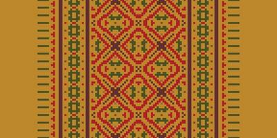 Fashion pattern Seamless Native American, Motif embroidery, Pixel Ikat embroidery Design for Print scandinavian pattern saree ethnic nativity gypsy pattern vector