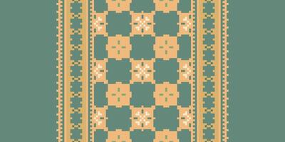 Fashion pattern Seamless Native American, Motif embroidery, Pixel Ikat embroidery Design for Print kurta pattern mughal motifs tapestry pattern floral repeat vector