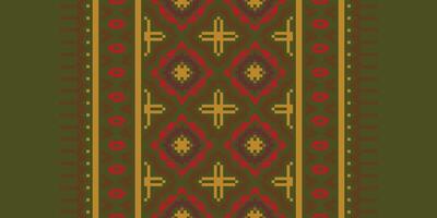 Fashion pattern Seamless Australian aboriginal pattern Motif embroidery, Pixel Ikat embroidery Design for Print kurta pattern mughal motifs tapestry pattern floral repeat vector