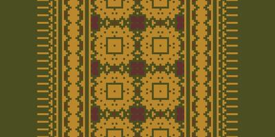 Fashion pattern Seamless Australian aboriginal pattern Motif embroidery, Pixel Ikat embroidery Design for Print pattern vintage flower folk navajo patchwork pattern vector
