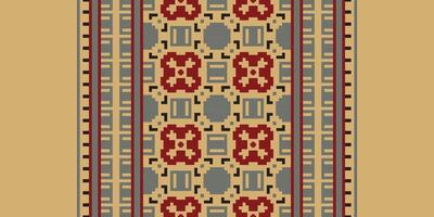 Fashion pattern Seamless Mughal architecture Motif embroidery, Pixel Ikat embroidery Design for Print australian curtain pattern geometric pillow model kurti mughal flowers vector