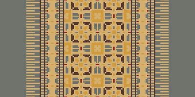 Fashion pattern Seamless Mughal architecture Motif embroidery, Pixel Ikat embroidery Design for Print jacquard slavic pattern folklore pattern kente arabesque vector