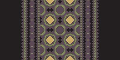 Fashion pattern Seamless Mughal architecture Motif embroidery, Pixel Ikat embroidery Design for Print scandinavian pattern saree ethnic nativity gypsy pattern vector