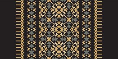 Fashion pattern Seamless Scandinavian pattern Motif embroidery, Pixel Ikat embroidery Design for Print scarf hijab pattern kerchief Pixel Ikat Silk kurti model mughal patterns vector