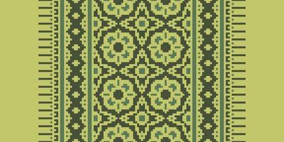 Tissue Dupatta Seamless Native American, Motif embroidery, Pixel Ikat embroidery Design for Print tie dyeing pillowcase sambal puri kurti mughal architecture vector