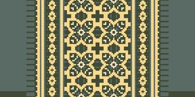 Fashion pattern Seamless Scandinavian pattern Motif embroidery, Pixel Ikat embroidery Design for Print tie dyeing pillowcase sambal puri kurti mughal architecture vector